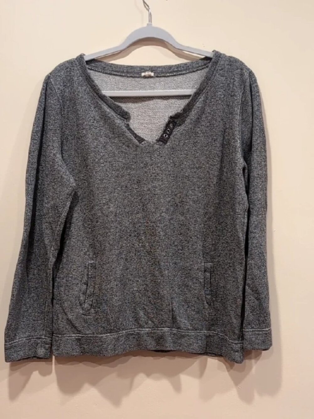 J. Crew Gray Long Sleeve Sweater Women's Large